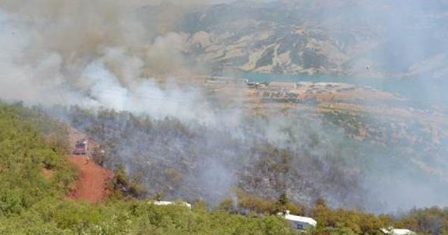 Tunceli&#039;de korkutan yangın