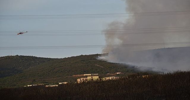 Tuzla&#039;da askeri bölgede yangın