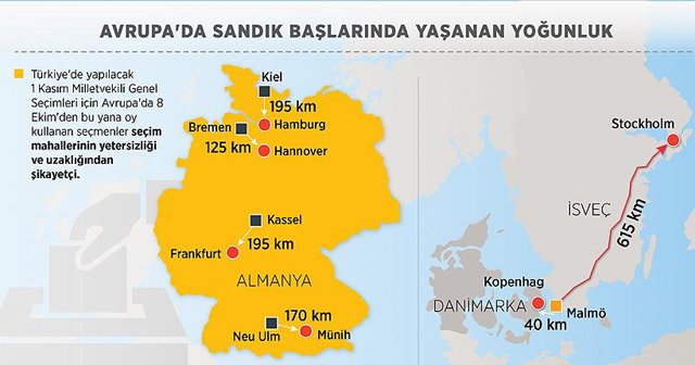 Avrupa&#039;daki Türk seçmen sandıkların uzaklığından şikayetçi