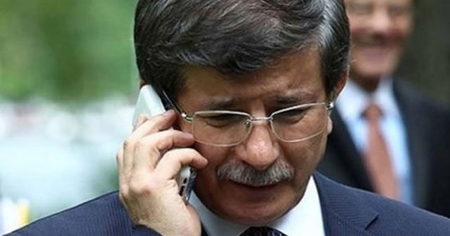 Başbakan Davutoğlu&#039;ndan taziye telefonu