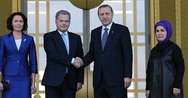 Cumhurbaşkanı Erdoğan Niinistö'yü resmi törenle karşıladı