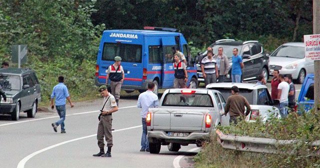 Giresun&#039;da jandarma trafik timlerine saldırı