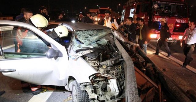 Kağıthane&#039;de trafik kazası, 1 yaralı