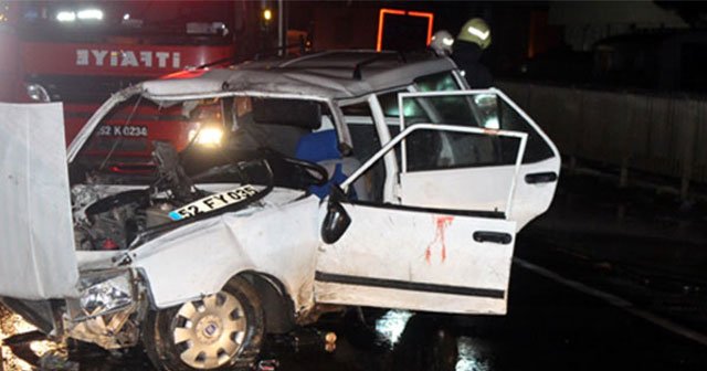 Ordu’da trafik kazası, 3 yaralı