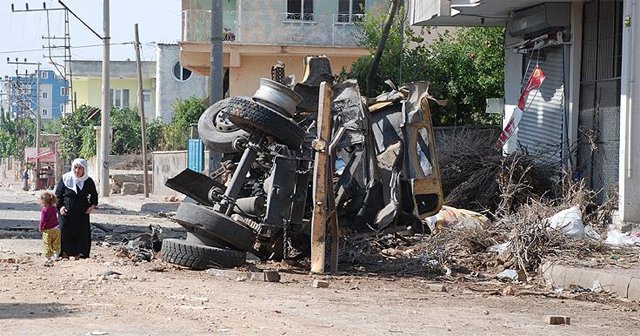 Teröristlerin Dargeçit'te yol açtığı tahribat ortaya çıktı