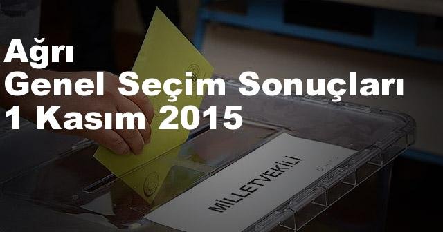 Ağrı Seçim Sonuçları, 2015 Genel seçim sonuçları