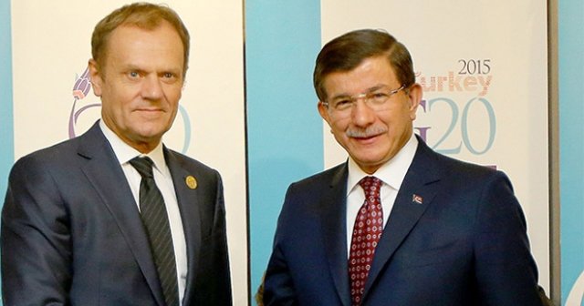 Başbakan Davutoğlu, Donald Tusk ile görüştü