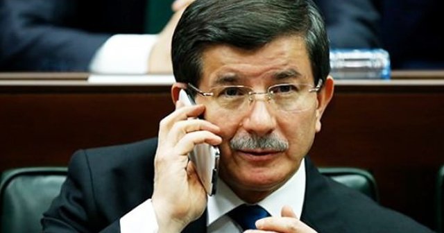 Davutoğlu&#039;ndan kritik telefon görüşmesi