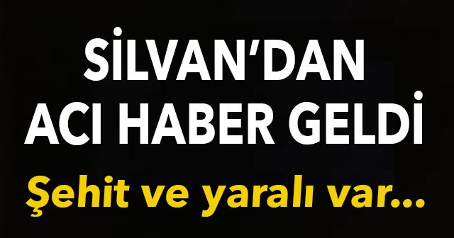 Diyarbakır Silvan&#039;da çatışma, 1 teğmen şehit, 1 asker yaralı