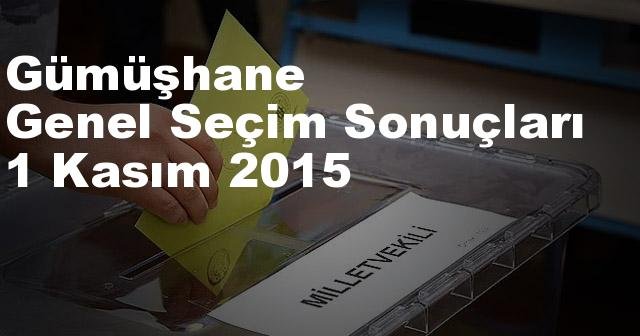 Gümüşhane Seçim Sonuçları, 2015 Genel seçim sonuçları