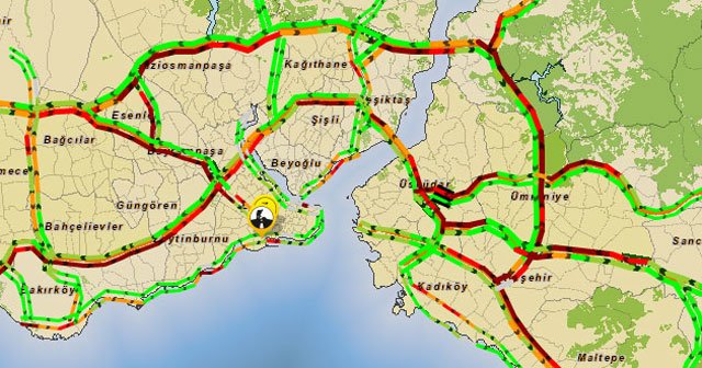 İstanbul trafiğini felç eden kaza