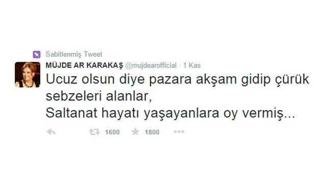 Müjde Ar'dan seçmene hakaret!