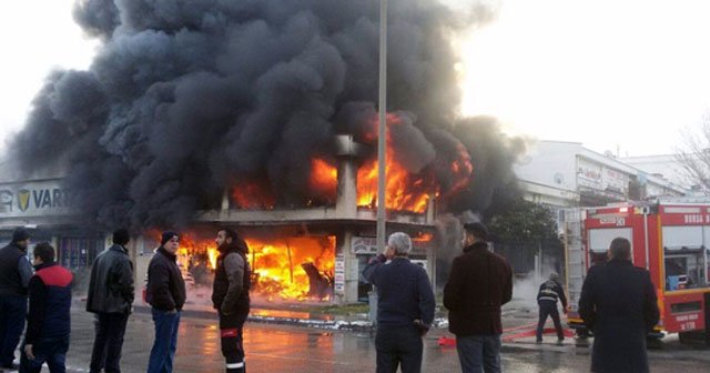 Bursa&#039;da Sanayi Sitesi&#039;nde korku dolu anlar