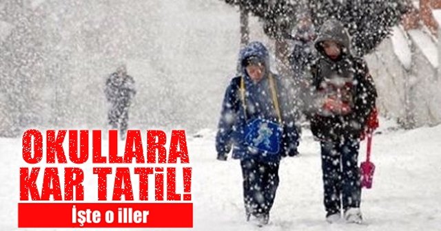 Yarın okullar tatil mi, kar tatili olan iller hangileri 4 Aralık Cuma İstanbul, Ankara
