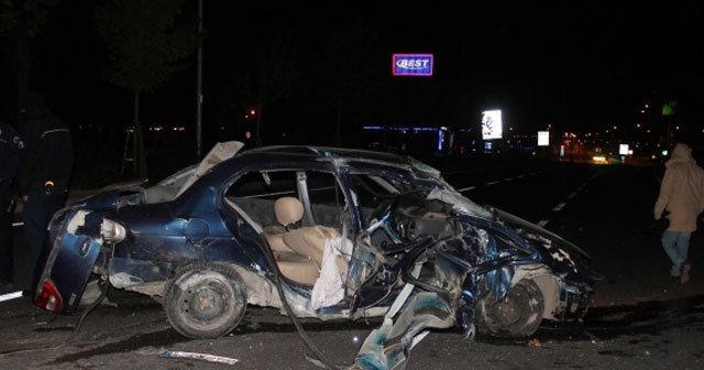 Konya&#039;da trafik kazası, 1 ölü, 3 yaralı