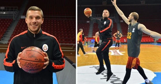 Podolski parkede de yıldız çıktı