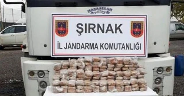 Şırnak'ta 108 kilo eroin ele geçirildi