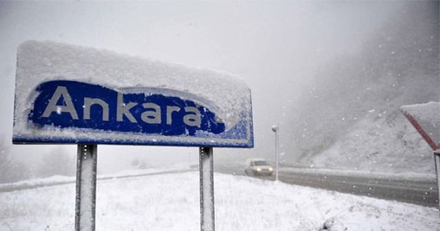 Ankara’da bu gece ve yarın kar yağışı bekleniyor