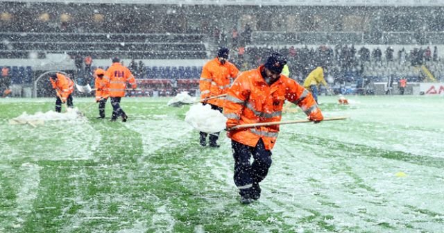 Beşiktaş maçına kar engeli