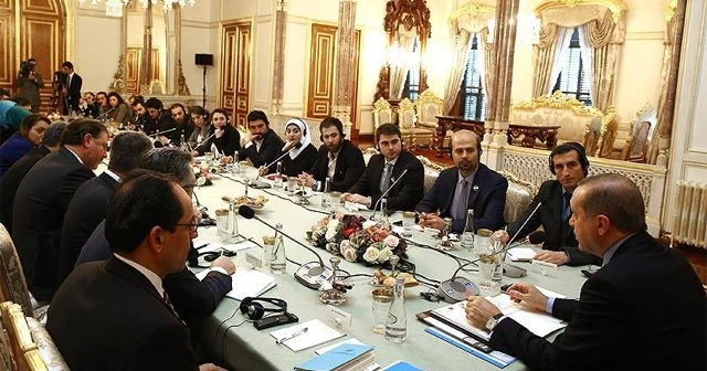 Cumhurbaşkanı Erdoğan Suriyeli gazetecileri kabul etti