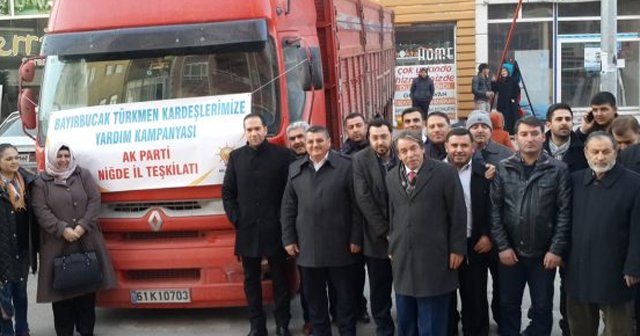 Niğde&#039;den Bayırbucak Türkmenlerine yardım