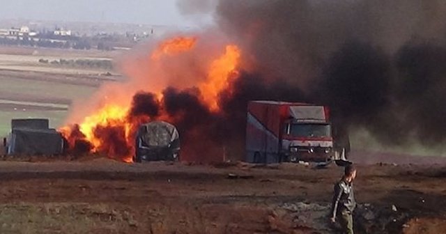 Rusya, insanı yardım taşıyan TIR'ları vurdu