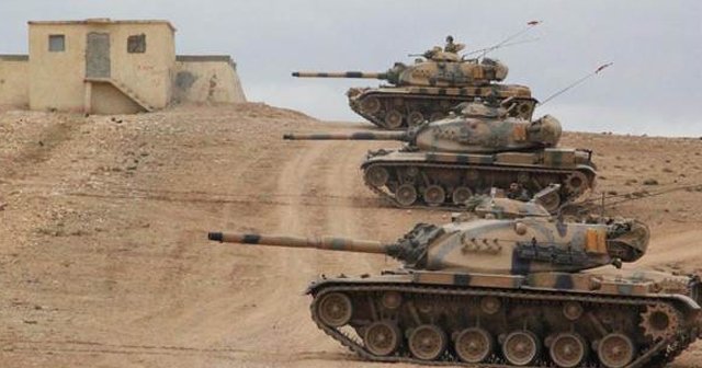 Suriye sınırında tank namluları Suriye&#039;ye döndü