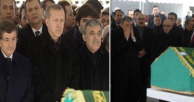 Abdullah Gül kayınpederini uğurladı