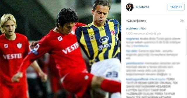 Arda Turan&#039;dan nostaljik paylaşım