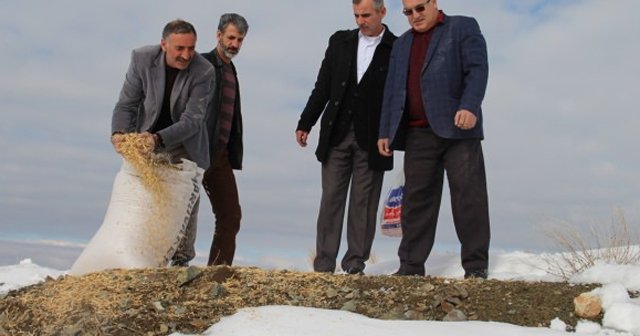 Elazığ&#039;da avcılar doğaya yem bıraktı