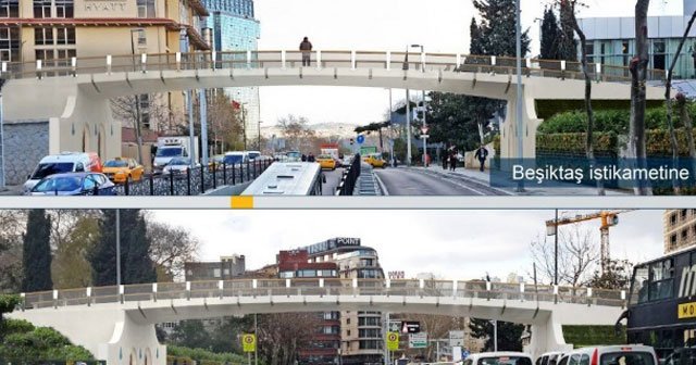 Gezi Parkı&#039;na yaya üst geçidi yapılacak