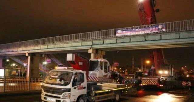 Okmeydanı'ndaki üst geçit kaldırılıyor