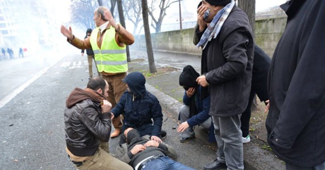 PKK yanlılarına Fransız polisi acımadı