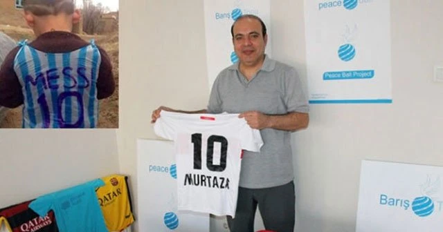 Poşet formalı çocuğun spor malzemeleri Elazığ’dan