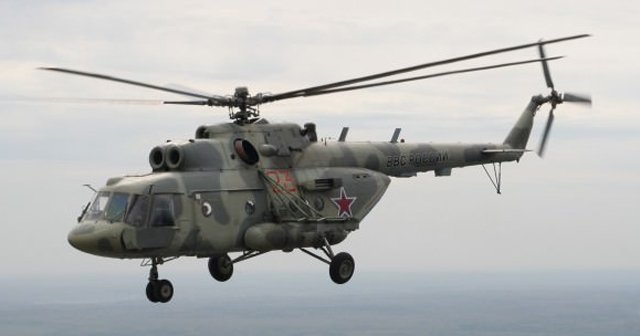 Rus ordusuna ait helikopter düştü