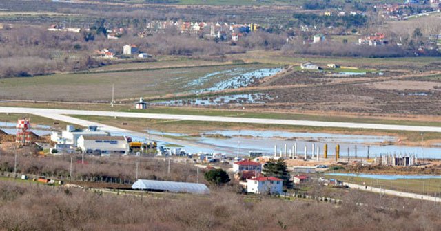 Sinop Havalimanı sular altında kaldı