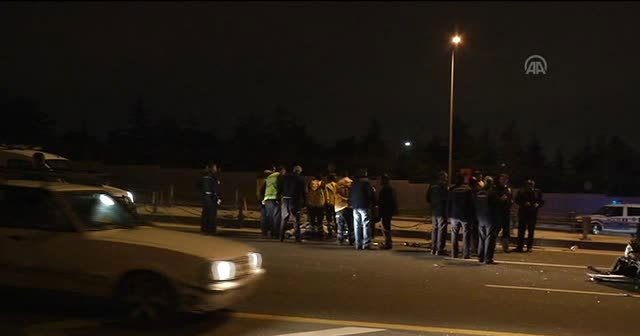 Ankara'da trafik kazası, 1 ölü, 4 yaralı