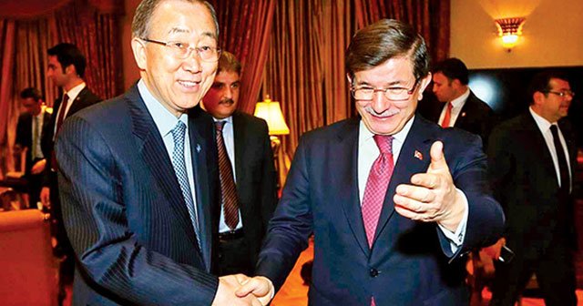 Başbakan Davutoğlu Ban Ki-mun ile görüştü