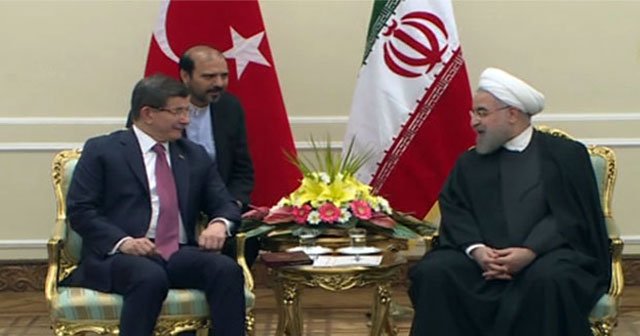 Başbakan Davutoğlu, Ruhani tarafından kabul edildi