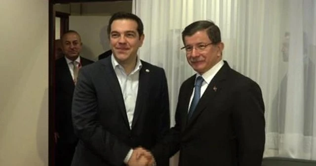 Davutoğlu Çipras’la görüştü