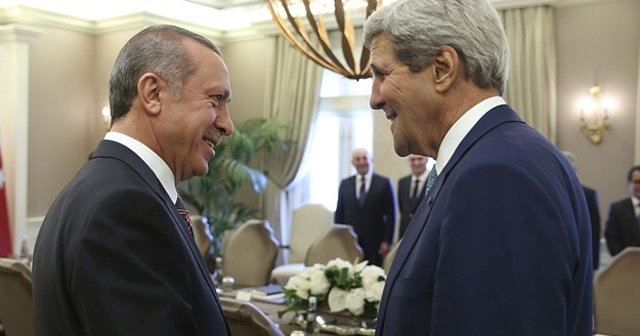 Erdoğan ve Kerry arasında kritik görüşme