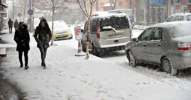 Erzurum ve Ardahan'da kar yağışı