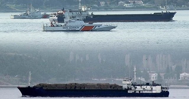 Rus askeri gemisi böyle gitti böyle geldi