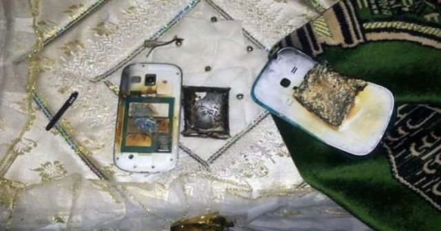 Şarjdaki telefon bomba gibi patladı