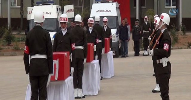 Şehit askerler törenle memleketlerine uğurlandı