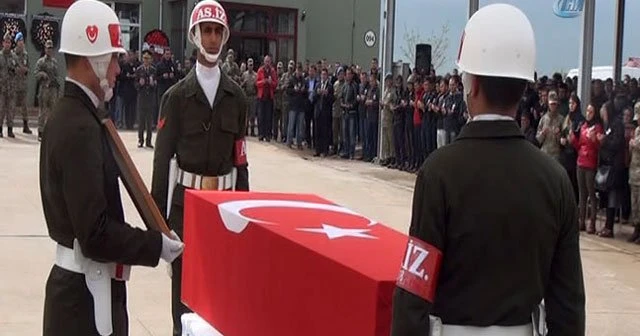 Şehit yüzbaşı için tören düzenlendi