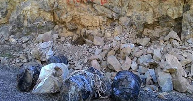 Tunceli&#039;de 650 kilo patlayıcı ele geçirildi