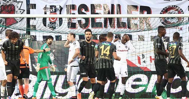 Beşiktaş deplasmanda Akhisar ile 3-3 berabere kaldı