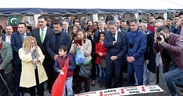 Brüksel’de teröre karşı Türk çadırı kuruldu