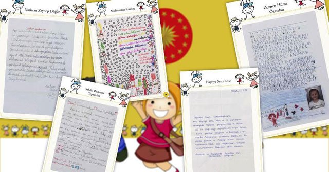 Çocuklardan Cumhurbaşkanı Erdoğan&#039;a mektup